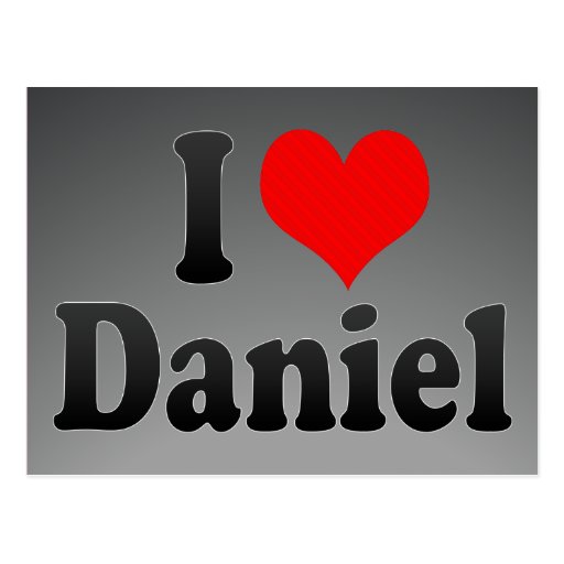 I love Daniel Postcards