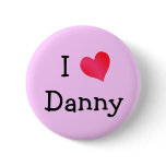 I Love Danny buttons
