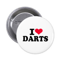 I love Darts Buttons