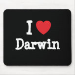 I love Darwin heart custom personalised mousepads