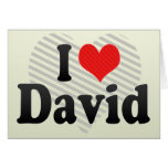 I Love David cards