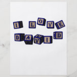 I love David toy blocks in blue Flyer