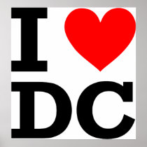I Love DC Design Posters