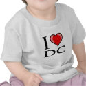I Love DC - District of Columbia t-shirts