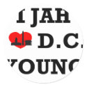I Love DC stickers