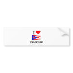I Love De Graff Ohio Bumper Sticker