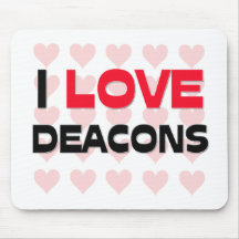 I LOVE DEACONS MOUSE PADS