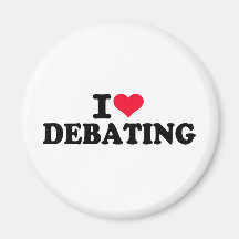 I love debating refrigerator magnet