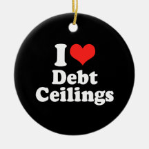 I LOVE DEBT CEILINGS.png Christmas Tree Ornament