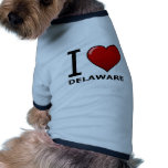I LOVE DELAWARE pet clothing