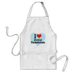 I Love Dental Technicians aprons