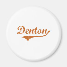 I Love Denton Texas Refrigerator Magnets