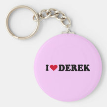 I LOVE DEREK KEY CHAINS