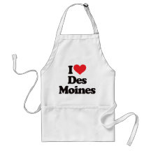 I Love Des Moines Aprons