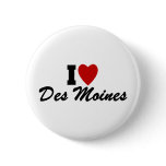 I Love Des Moines buttons