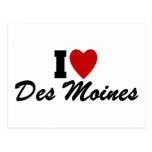 I Love Des Moines Post Cards