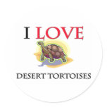 I Love Desert Tortoises stickers