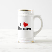 I Love Devan Coffee Mugs