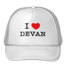 I Love Devan Mesh Hat