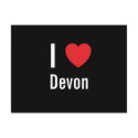 I love Devon postcards