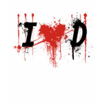 i Love Dexter Black text t-shirts
