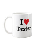 I love Dexter heart custom personalised mugs