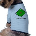 "I Love Diamonds!" Softball Shirts & Gifts pet clothing