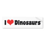 I Love Dinosaurs Bumper Sticker bumper stickers