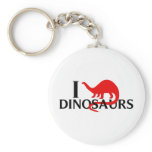 I Love Dinosaurs keychains