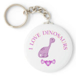 I Love Dinosaurs keychains
