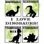 I Love Dinosaurs Photo Sculptue Acrylic Cut Outs