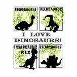 I Love Dinosaurs Photo Sculptue Photo Sculpture
