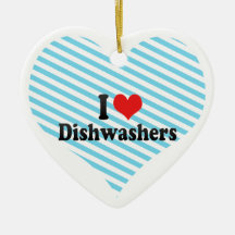 I Love Dishwashers Christmas Ornament