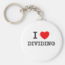 I Love Dividing Keychain