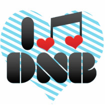 I Love DNB Photo Cut Outs