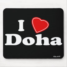 I Love Doha Mousepads