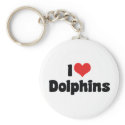 I Love Dolphins Keychain