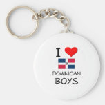 I Love Dominican Boys Keychain