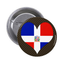 I Love Dominican Republic Buttons