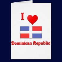 I Love Dominican Republic cards
