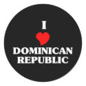 I Love Dominican Republic stickers
