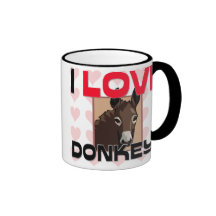 I Love Donkeys Mug