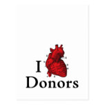 I love Donors Postcard