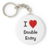 I Love Double Entry! Cheeky Accountant Keychain