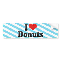 I Love Doughnuts Bumper Sticker