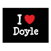 I love Doyle heart custom personalised Postcards