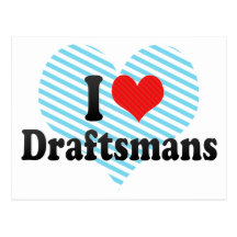 I Love Draftsmans Post Cards
