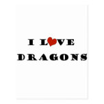I Love Dragons Postcards
