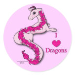 I Love Dragons stickers