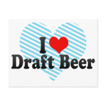 I Love Draught   Beer Postcards